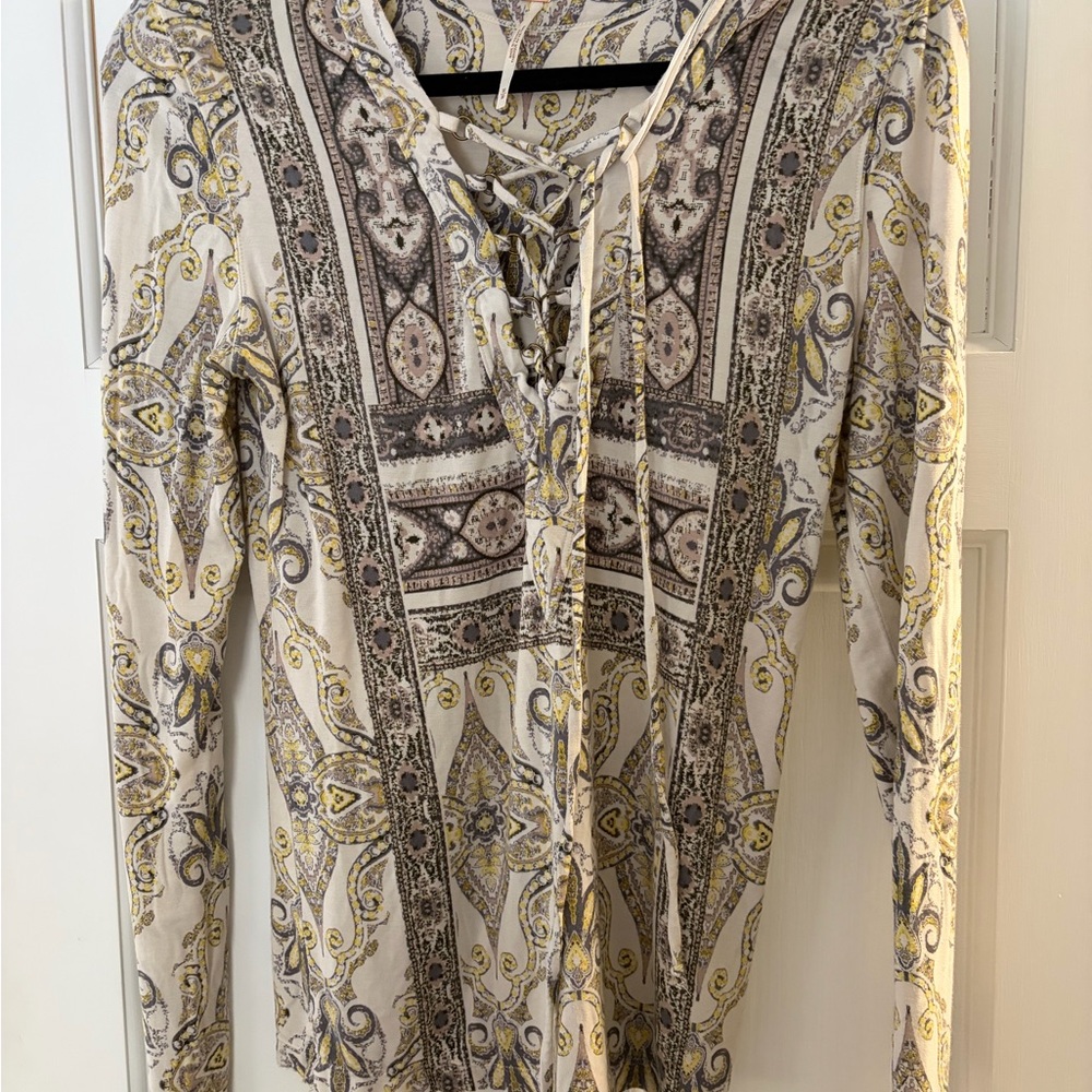 Free People Aloha Lace-Up Top